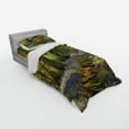 thumbnail image 2 of Ambesonne Floral Bedding Set 3 Pcs, Path Between Bluebells, Twin XL, Green Purple Brown, 2 of 2