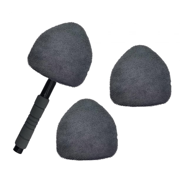 Limpiador de parabrisas de coche/limpiador de ventana de coche con 2 paños de microfibra/herramienta de limpieza de vidrio/limpiador de vidrio para Gris Sunnimix Limpiador de parabrisas de coche