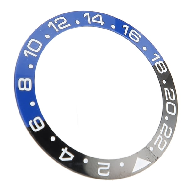 Mira El Inserto del Bisel, Dureza Fuerte de Color Azul Negro Evita Rasguiones 40 mm de DiáMetro Exterior Reloj de Cerámica Inserto de Bisel de 2.0 mm Altura de para La TiDa