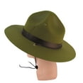 thumbnail image 3 of Olive Green Park Ranger Hat Outdoor Cap Adult Costume Accessory, 3 of 4