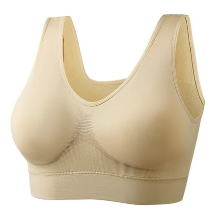 Plus Size Seamless Wireless Bra - Full Coverage Adjustable Comfort Lingerie Designed for Curvy Women