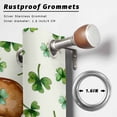 thumbnail image 2 of Outdoor Curtains for Patio Waterproof, St. Patrick's Day Outdoor Privacy Panels Grommet, Spring Gold Coin Botanical Clovers Leaves Blackout Outside Curtains for Porch/Cabana 54"x95", 2 Panels, 2 of 8