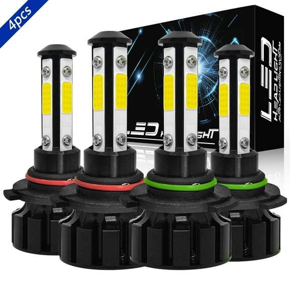 LED Headlight Bulbs Kit High Low Beam White for 2014-2015 Toyota Corolla