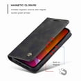 thumbnail image 3 of Dteck Case for Apple iPhone 12 Pro Max, Retro Style Wallet Phone Case Stand Credit Card Slot Premium Protective PU Leather Flip Magnetic Case Cover, Black, 3 of 6