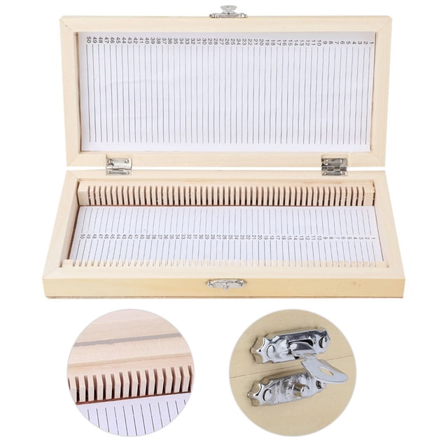 Specimens Slide Box, Prepared Slide Box for Students Lab School Biological Microscope Sample Slides