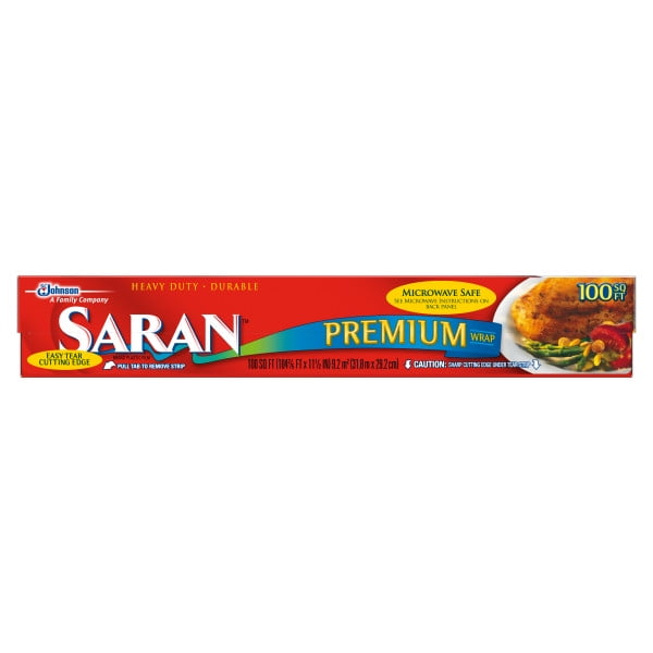 Saran Premium Wrap 100 sq ft, Pack of 2