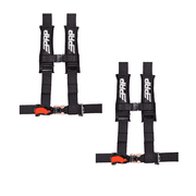 PRP 4 Point Harness 3" Pads Seat Belt Black UTV RZR XP Turbo X3 RS1 SxS Set of 2