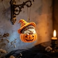 thumbnail image 7 of HonstMatter Pumpkin Hanging Ornament, Sleeping Animal With Witch Hat For Halloween Tree, Cute Shelf And Window Decoration, 7 of 7