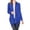 Royal Blue, variant on Women's Long Sleeve Draped Neck Open Front Waist Length Solid Cardigan