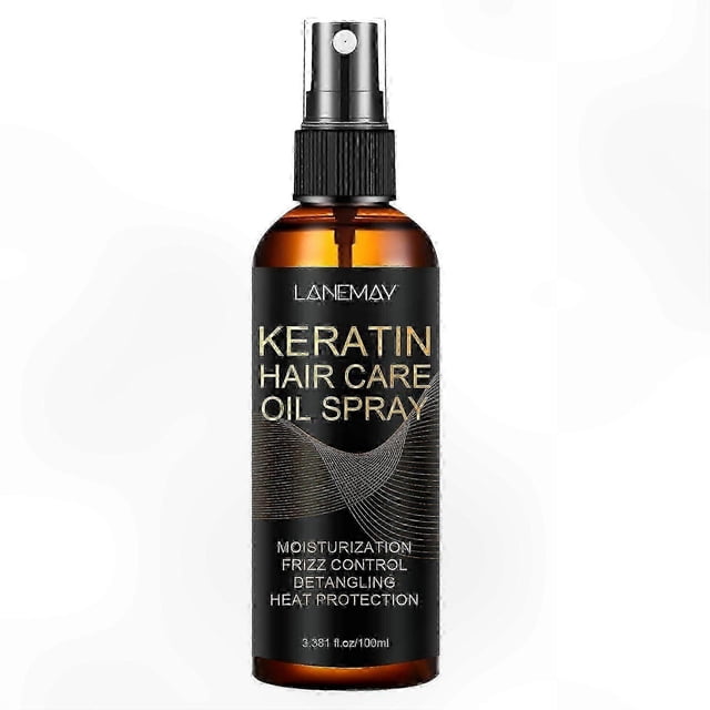 Keratin-Infused Smoothing Hair Serum Spray for Women - Anti-Frizz, Heat Protection, and Repair Formula 100ML