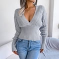 thumbnail image 5 of Dwaogom Women's Casual Christmas Printed Pullover Round-Neck Long Sleeve Buttons Blouse Tops Ribbed Long Sleeve Shirt Summer Tunic Tops For Leggings Womens Oversized Shirt With Jeans, 5 of 8
