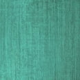 thumbnail image 1 of Ahgly Company Machine Washable Indoor Square Oriental Turquoise Blue Industrial Area Rugs, 8' Square, 1 of 4