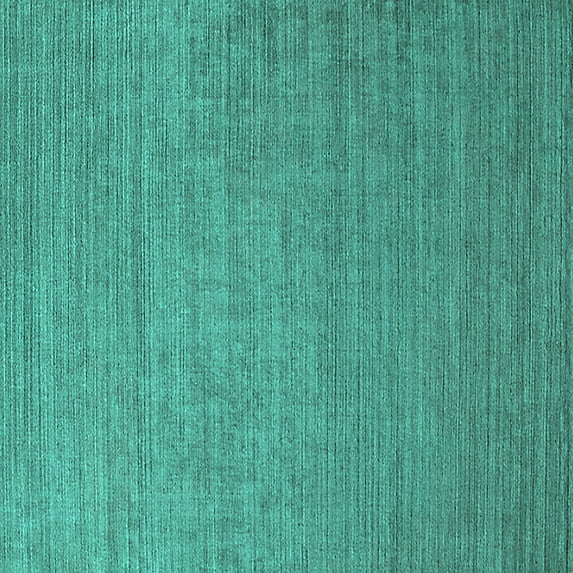 Ahgly Company Machine Washable Indoor Square Oriental Turquoise Blue Industrial Area Rugs, 8' Square