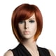 thumbnail image 2 of Pelucas De Pelo Lacio Corto Con Flecos Oblicuos Rojos Anaranjados Naturales Para Mujer, 2 of 9