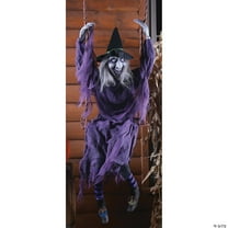 Fun World Witch on Swing Prop Halloween Decoration - 5 ft