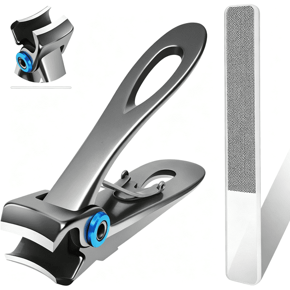 EXLEAF Extra Large Long Handle Toenail Clippers-17Mm Wide Jaw Opening Heavy Duty for Thick Toenails,Seniors,Men,Adults,Safe Toe Nail Clippers for Thick Nails for Seniors