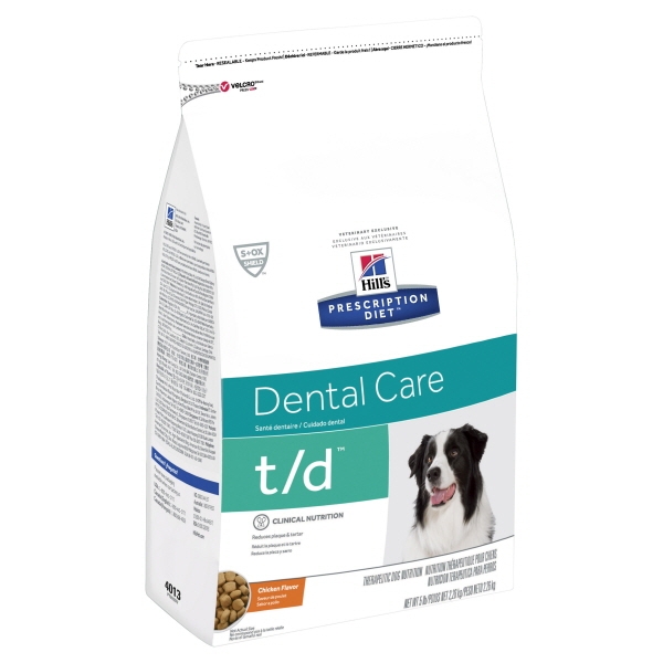 HillS Prescription Diet T/D Dental Health Dry Dog Food 5 Pounds