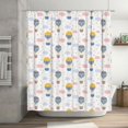 thumbnail image 5 of Rateoe Hot Air Balloon Shower Curtain - Fancy Bathroom Shower Curtain Sets - Waterproof Shower Curtain with Hooks with 12 Plastic Hooks 72x72 Inches, 5 of 5