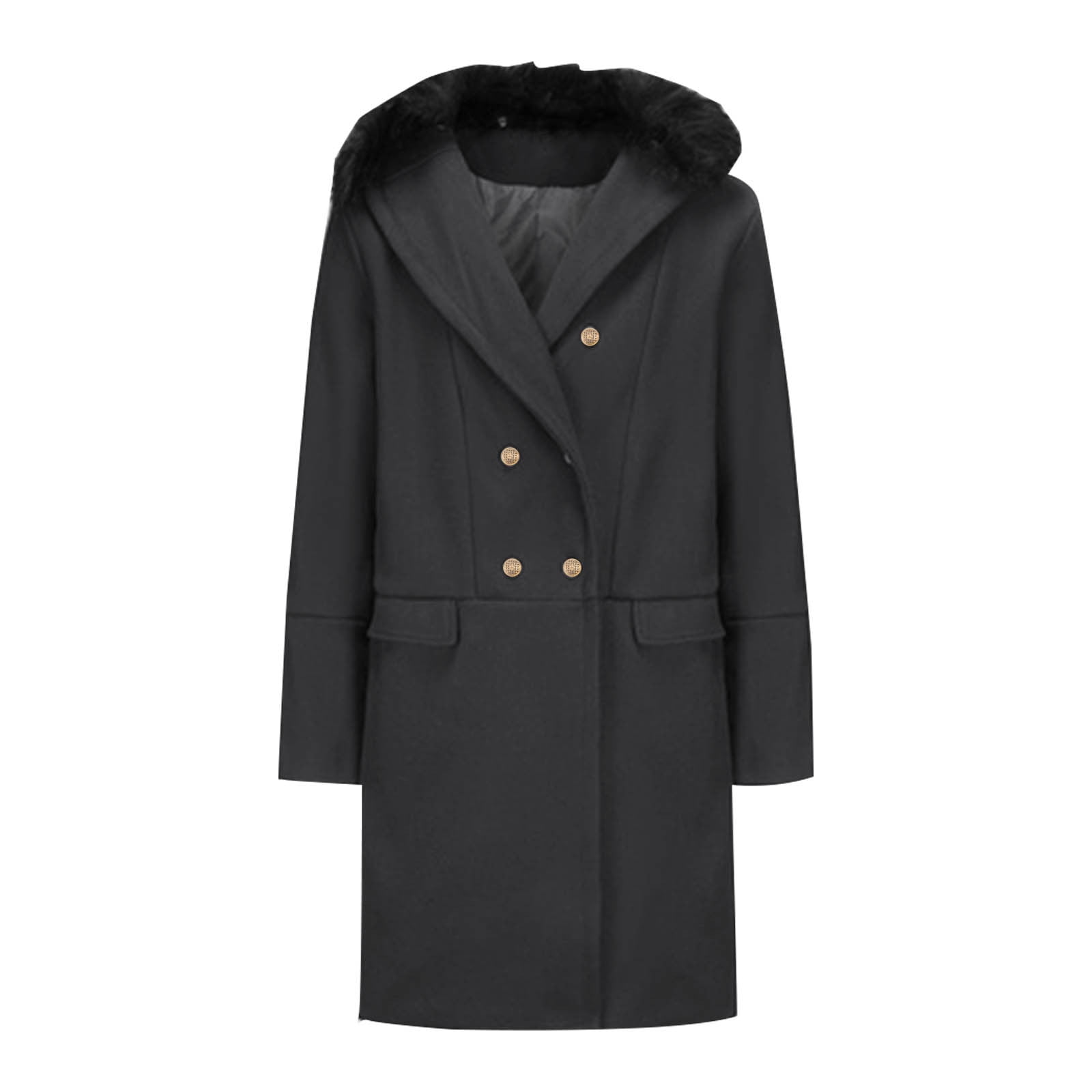 Trench-coat Homme Long Vintage – Simili Cuir Doublé Polaire – Coupe-vent Chaud Pour L'hiver