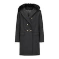 thumbnail image 3 of JXMVOJ Mens Casual Long Trench Coat Single Or Double Breasted Pea Coat Warm Winter Overcoat with Pockets, 3 of 4