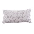thumbnail image 1 of Levtex Home - Pippa - Cojín decorativo (30 x 61 cm) - Hojas - Gris y crema, 1 of 3