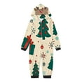 thumbnail image 2 of Odeerbi Christmas Onesie Pajamas for Family Holiday Sleep Jumpsuit Long Sleeve Family Christmas Pajamas Matching Sets Toddler Printed Loungewear Jumpsuit Sleepwear Xmas PJs Set Red, 2 of 5