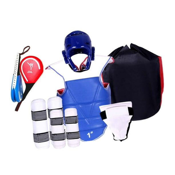 Equipo de protección para Taekwondo, protección completa ajustable para adultos y niños, engrosado con protectores de piernas y brazos para Sanda Muay 170 a 190cm