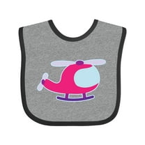 Inktastic Helicopter Pink Girls Girls Baby Bib