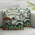 thumbnail image 3 of PHYHOO Farmhouse Pillow Covers Yugalier Leaf Wreath Bicycle Vase Buffalo Plaid Throw Pillow CasesWatercolor Spring Summer Home Decorative Cushion Covers (BR-V), 3 of 5