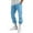 k14 Sky Blue, variant on Track Pants Mens Wide Leg Mens Linen Cargo Pants Summer Casual Elastic Waist Pants Relaxed Fit Beach Yoga Travel Lounge Trousers with Pockets