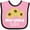 Pink and Black, variant on Inktastic Maryland Girl Black Eyed Susans Flowers Girls Baby Bib