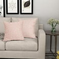 thumbnail image 6 of Daisy Floral Block Print Pillow Covers 16X16 Inch Pink Beige Flowers Decorative Square Pillow Cases Set of 2 Farmhouse Home Decor Vintage Rustic Cute Throw Pillows for Sofa Couch Outdoor, 6 of 6