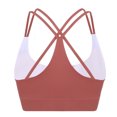 thumbnail image 2 of Purcoar Womens V-Neck Sports Bras Wirefree Padded Cross Back Yoga Bra Running Workout, 2 of 7