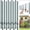 5FT, variant on QinaQin U Shaped Metal Fence Posts, 10 Pack No Dig Steel Posts for Wire Mesh Fencing in Garden, Yard or Patio