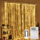 thumbnail image 2 of Cortinas de luces navideñas para ventanas, guirnaldas de luces LED de Año Nuevo, guirnaldas alimentadas por batería, decoraciones en cascada, 2 of 5
