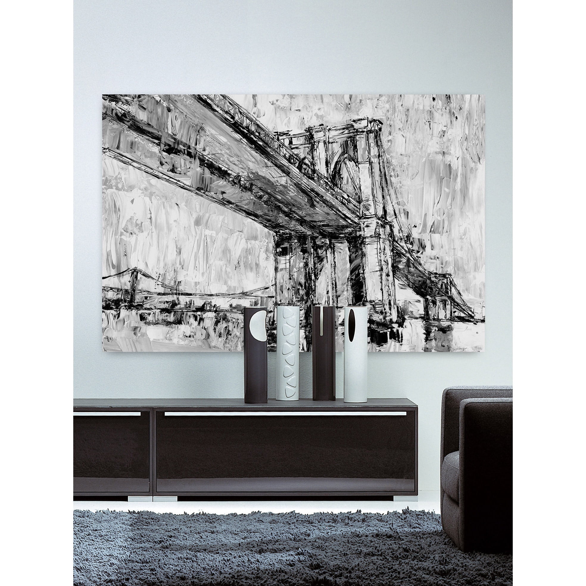 Marmont Hill "Suspension Bridge II" Painting Print on Wrapped Canvas