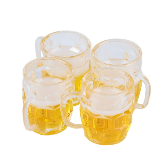LHCER 20 Pcs Mini Beer Cups Model Simulation Beer Mugs Model for Mini DIY Crafts Accessories,Simulation Beer Mugs Model,Mini Beer Cups Model