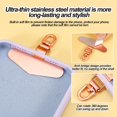 thumbnail image 4 of czcpp-4pcs Cell Phone Lanyard Patches, Heart Shaped Metal Mobile Phone Case Tether Tab Rotatable 360°Universal Phone Patch Phone Strap Patch (Rose Gold, Gold, Black, Silver), 4 of 4