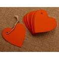 thumbnail image 4 of 100 Pcs Heart Shape Blank Cardstock Tags Bonbonniere Wedding Favor Gift Tag with Free Natural Jute Twine - Colors Available, 4 of 5