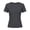 Dark Gray, variant on uikmnh Girls Solid Color Summer Slim Fit Ribbed Knit Tee, Short Sleeve Crew Neck Basic Top for Kids & Youth Color:Black,Size:11-12 Years