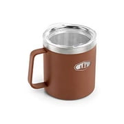 G S I Outdoors 63257 Travel Mug Glacier Stainless 15oz cap Vacuum Insulated Wall
