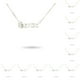 thumbnail image 1 of Qarigey Letra inglesa Doce Signo del zodiaco Collar de amistad Ins Cómodo Cadena de joyería delicada Colgante DIY Géminis Plata Géminis Plata 10piezas Qarigey CBP216314, 1 of 5