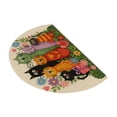 thumbnail image 2 of Half Door Mat 40x60 cm Low Profile Entrance Rug, Absorbent Washable Polyester Doormat, Multicolor Outdoor Indoor Anti-Slip Mat for Front Door, Kitchen Bathroom, 2 of 6