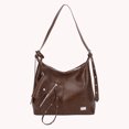 thumbnail image 3 of Bolso Hombro PU Cuero Gran Capacidad Con (vino) Rojo, 3 of 9