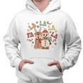 thumbnail image 2 of Singing Snowman and Reindeer Hoodie Sweatshirt Unisex Small White, 2 of 5