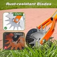 thumbnail image 6 of Walensee Wheel Rotary Edger, 69.7 Inch Hand Manual Edger Lawn Tool with Adjustable Stainless Steel Handle, Trimming Grass Weed Edger with Cushion Grip for Garden Sidewalks Driveways and Landscaping, 6 of 9