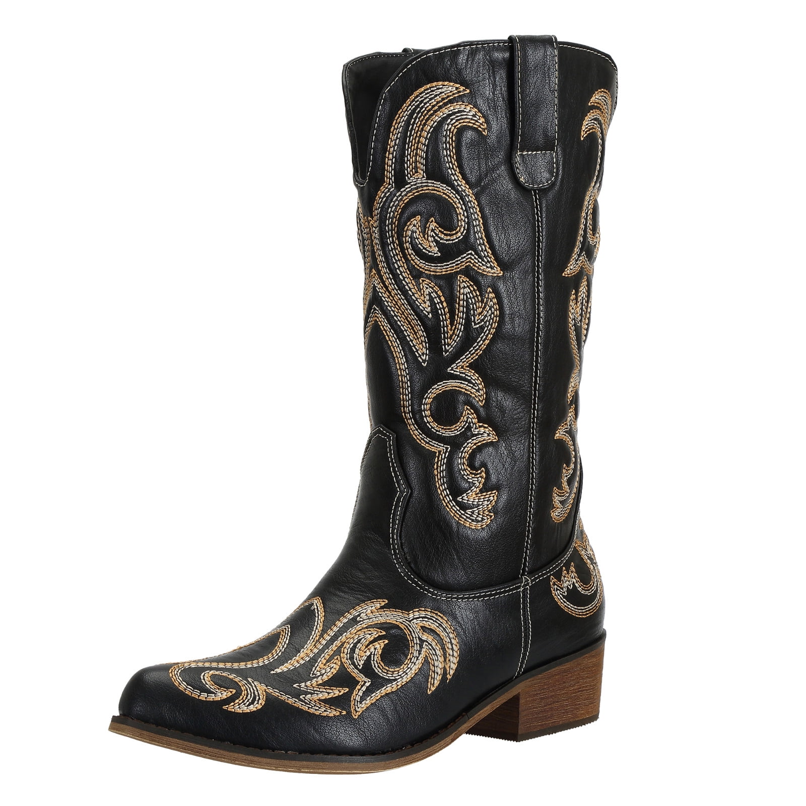 mid calf western boot