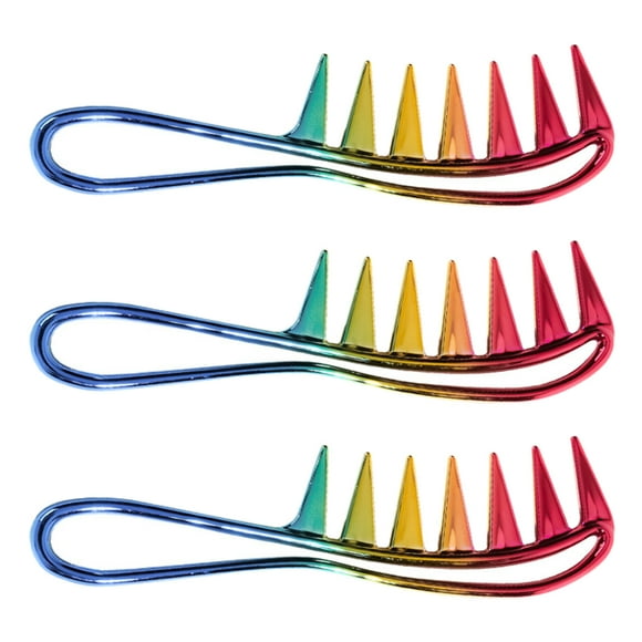 Moluckfu 3Ud Cepillo Para Estilismo Capilar Multi Color Resistente Y Ligero Para Uso Diario
