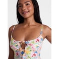 thumbnail image 4 of No Boundaries Multi Fruit Print Ruffle Tankini Swim Top, Women's XXS-XXL, 4 of 5