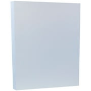 JAM Paper & Envelope Cardstock, 8.5 x 11, 80lb Baby Blue, 50 per Pack